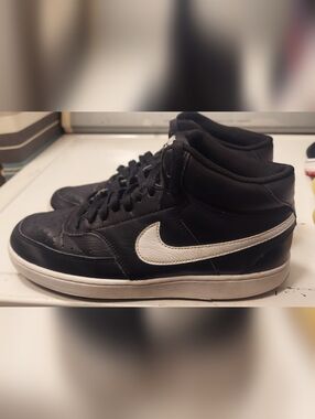 Nike Court Vision Mid black and white sneakers